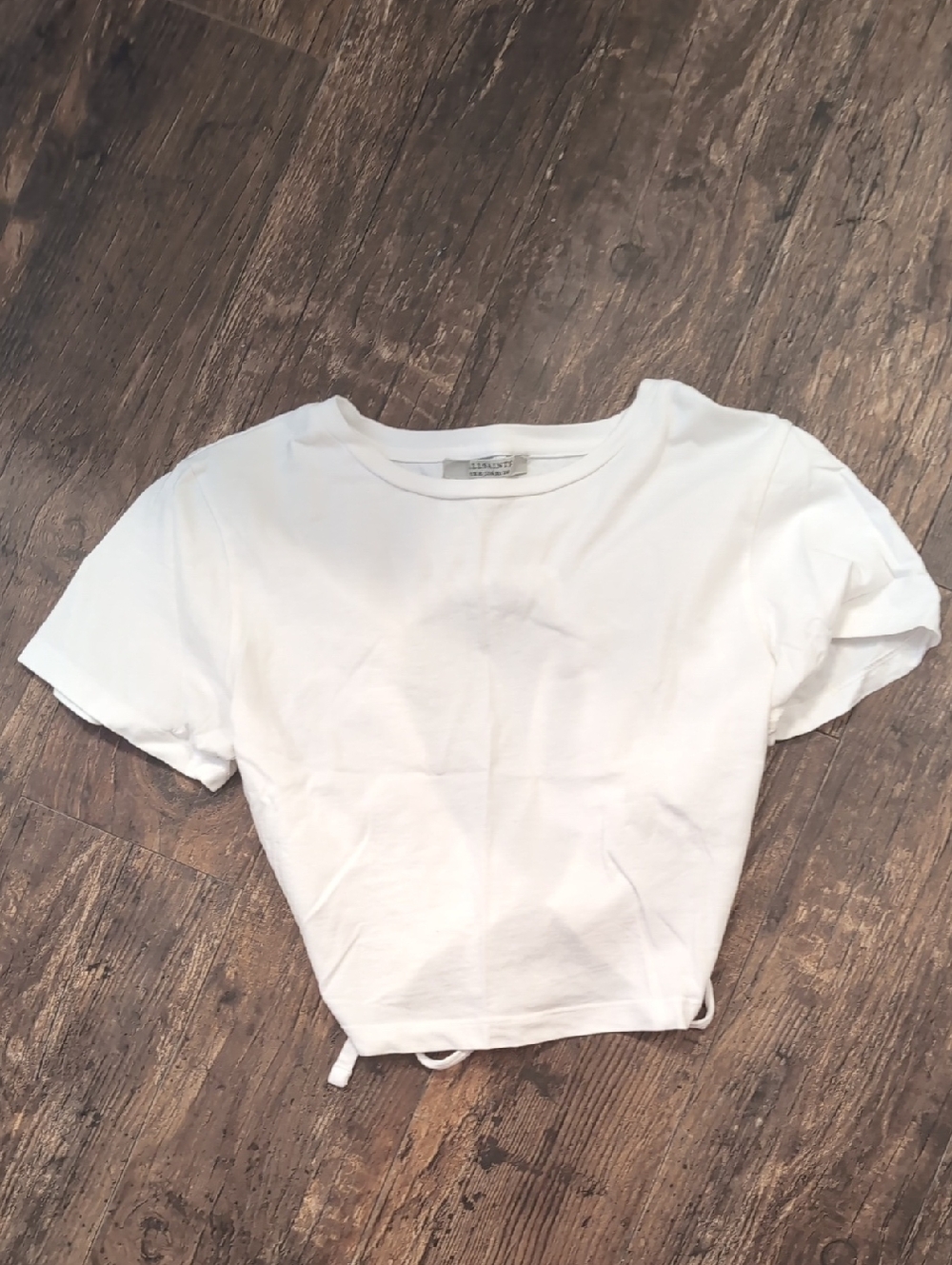 All saints open back crop top